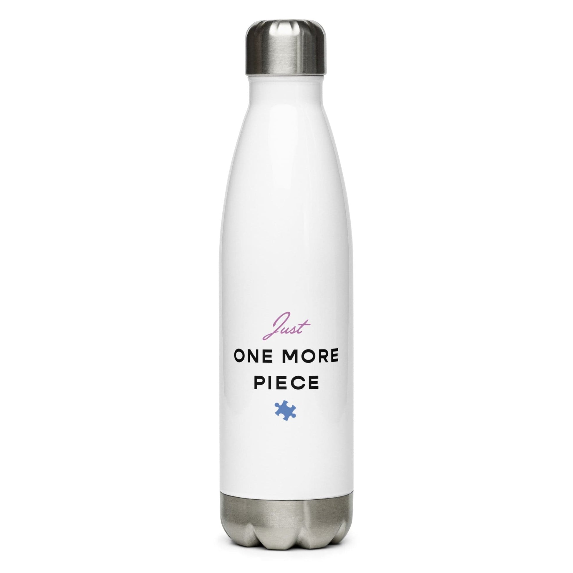 Playful Pastimes Puzzle Themed Stainless Steel Water Bottle Water Bottle