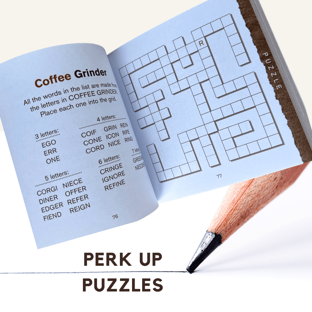 Playful Pastimes Coffee Time Book - Perk Up Puzzles and Brainteasers Book