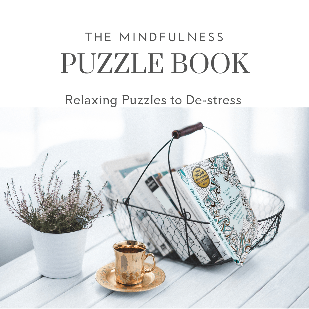 Playful Pastimes Mindfulness Puzzle Book - Relaxing Puzzles to Destress Book