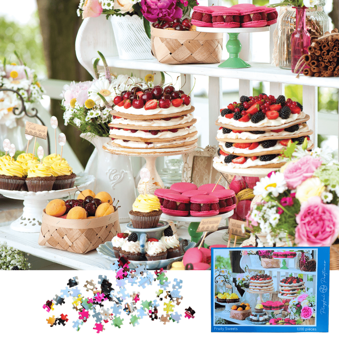 Playful Pastimes Jigsaw Puzzle for adults FRUITY SWEETS - 1000 pieces Jigsaw Puzzles