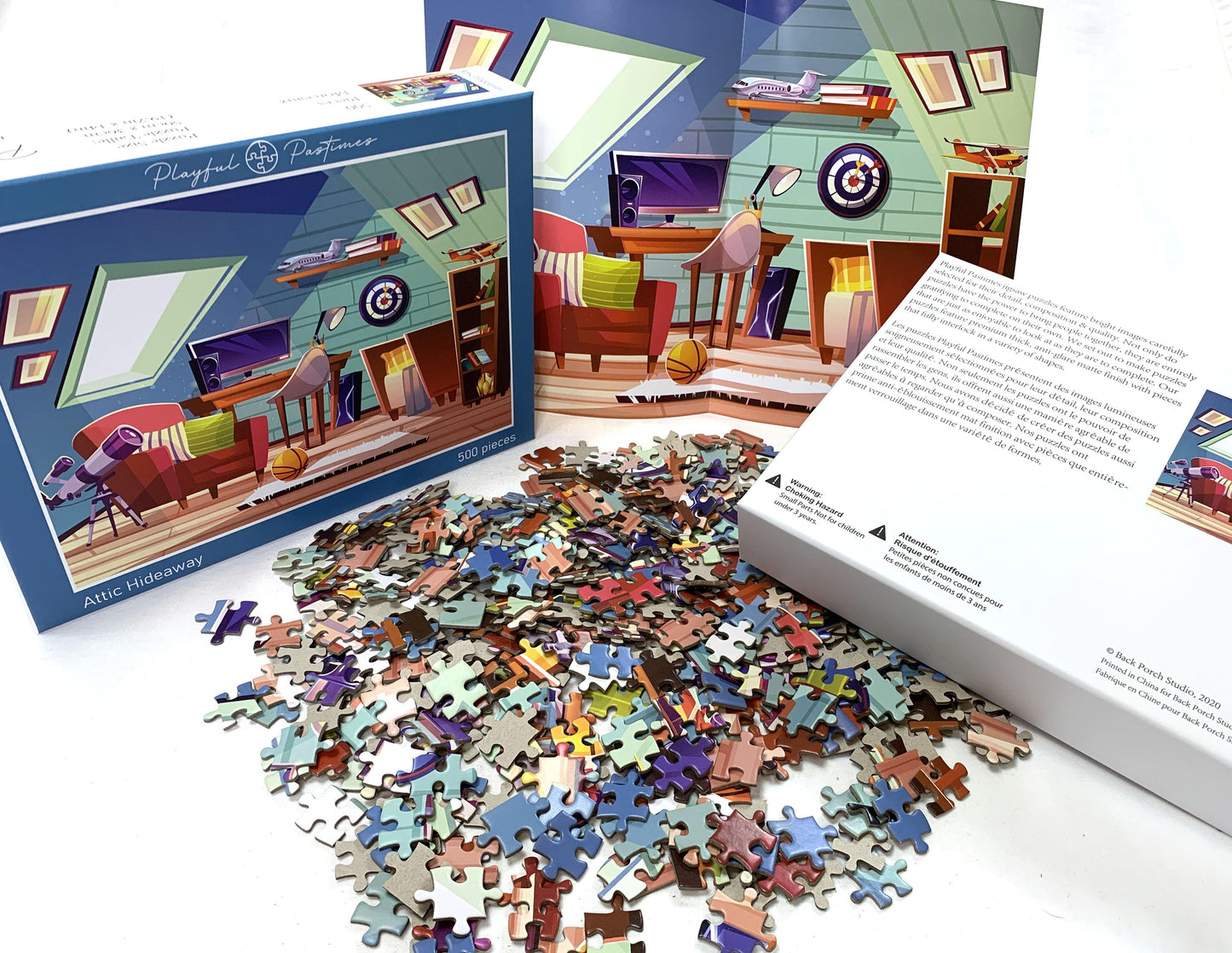Playful Pastimes Jigsaw Puzzle Attic Hideaway | 500 pieces Puzzle